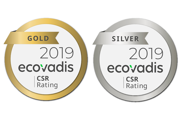 Coleps' gold and silver EcoVadis ratings